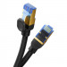 Baseus Braided Round Ethernet Patchcord Cable RJ45 Cat7 UTP 10Gbps (150 см) (черен) 7