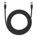 Baseus Braided Round Ethernet Patchcord Cable RJ45 Cat7 UTP 10Gbps (200 см) (черен) 3