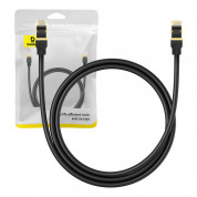 Baseus Round Ethernet Patchcord Cable RJ45 Cat8 UTP 40Gbps (100 см) (черен)