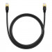 Baseus Round Ethernet Patchcord Cable RJ45 Cat8 UTP 40Gbps (100 см) (черен) 3
