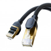 Baseus Round Ethernet Patchcord Cable RJ45 Cat8 UTP 40Gbps (150 см) (черен) 5