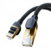 Baseus Round Ethernet Patchcord Cable RJ45 Cat8 UTP 40Gbps (150 см) (черен) 6