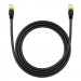 Baseus Round Ethernet Patchcord Cable RJ45 Cat8 UTP 40Gbps (150 см) (черен) 3