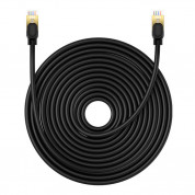 Baseus Round Ethernet Patchcord Cable RJ45 Cat8 UTP 40Gbps (20 meters) (black) 2