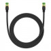 Baseus Braided Round Ethernet Patchcord Cable RJ45 Cat8 UTP 40Gbps (150 см) (черен) 2
