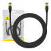 Baseus Braided Round Ethernet Patchcord Cable RJ45 Cat8 UTP 40Gbps (150 см) (черен) 1
