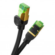Baseus Braided Round Ethernet Patchcord Cable RJ45 Cat8 UTP 40Gbps (150 cm) (black) 4