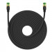 Baseus Braided Round Ethernet Patchcord Cable RJ45 Cat8 UTP 40Gbps (20 метра) (черен) 2