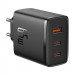 Baseus GaN 5 Cube Pro Charger 65W (P10152301113-00) - захранване за ел. мрежа за лаптопи, смартфони и таблети с 2xUSB-C и 1xUSB-A изходи с технология за бързо зареждане (черен) 6