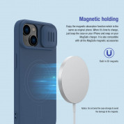 Nillkin CamShield Silky Magnetic Silicone Case - силиконов (TPU) калъф с MagSafe за iPhone 15 (черен) 2