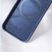 Nillkin CamShield Silky Magnetic Silicone Case - силиконов (TPU) калъф с MagSafe за iPhone 15 (черен) 3