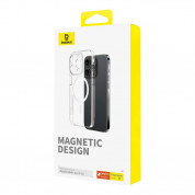 Baseus Lucent Magnetic Case - поликарбонатов кейс с MagSafe за iPhone 15 (прозрачен) 1