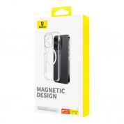 Baseus Lucent Magnetic Case - поликарбонатов кейс с MagSafe за iPhone 15 Pro (прозрачен) 1