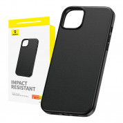 Baseus Fauxther Leather Case for iPhone 15 Plus (black)