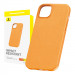 Baseus Fauxther Leather Case - кожен кейс за iPhone 15 (оранжев) 1