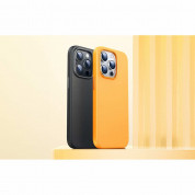 Baseus Fauxther Leather Case - кожен кейс за iPhone 15 (оранжев) 5