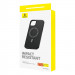Baseus Fauxther Leather Magnetic Case - кожен кейс с MagSafe за iPhone 15 Pro (черен) 3