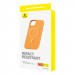 Baseus Fauxther Leather Magnetic Case - кожен кейс с MagSafe за iPhone 15 (оранжев) 3