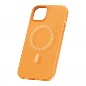 Baseus Fauxther Leather Magnetic Case - кожен кейс с MagSafe за iPhone 15 Pro (оранжев) 1