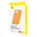Baseus Fauxther Leather Magnetic Case - кожен кейс с MagSafe за iPhone 15 Pro (оранжев) 3