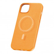 Baseus Fauxther Leather Magnetic Case for iPhone 15 Plus (orange) 1