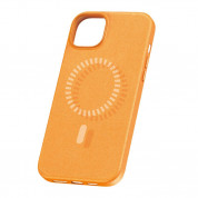 Baseus Fauxther Leather Magnetic Case - кожен кейс с MagSafe за iPhone 15 Pro Max (оранжев) 1