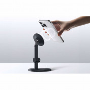 Baseus MagPro Magnetic Desktop Phone Stand - магнитна поставка за бюро за iPhone с MagSafe и други смартфони (черен) 9