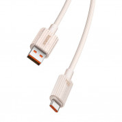 Baseus Habitat USB-A to USB-C Cable 100W - биоразградим USB кабел за устройства с USB-C порт (100 см) (розов) 3
