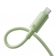 Baseus Habitat USB-A to USB-C Cable 100W - биоразградим USB кабел за устройства с USB-C порт (100 см) (зелен) 5