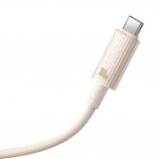 Baseus Habitat USB-C to USB-C Cable 100W - биоразградим USB кабел за устройства с USB-C порт (100 см) (розов) 2