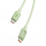 Baseus Habitat USB-C to USB-C Cable 100W - биоразградим USB кабел за устройства с USB-C порт (100 см) (зелен) 5