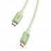 Baseus Habitat USB-C to USB-C Cable 100W - биоразградим USB кабел за устройства с USB-C порт (100 см) (зелен) 6