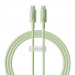 Baseus Habitat USB-C to USB-C Cable 100W - биоразградим USB кабел за устройства с USB-C порт (100 см) (зелен) 1