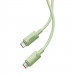 Baseus Habitat USB-C to USB-C Cable 100W - биоразградим USB кабел за устройства с USB-C порт (200 см) (зелен) 3