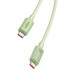 Baseus Habitat USB-C to USB-C Cable 100W - биоразградим USB кабел за устройства с USB-C порт (200 см) (зелен) 2
