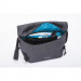 Odzu Smart Messenger Bag - елегантна здрава текстилна чанта с дръжкa и презрамка (тъмносив) 9