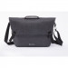 Odzu Smart Messenger Bag - елегантна здрава текстилна чанта с дръжкa и презрамка (тъмносив) 1