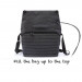 Odzu Smart Messenger Bag - елегантна здрава текстилна чанта с дръжкa и презрамка (тъмносив) 12