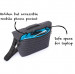Odzu Smart Messenger Bag - елегантна здрава текстилна чанта с дръжкa и презрамка (тъмносив) 17