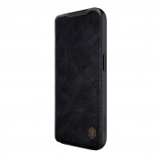 Nillkin Qin Book Pro Leather Flip Case - кожен калъф, тип портфейл за iPhone 15 Pro (черен) 1