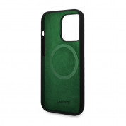 Lacoste Croc Logo Liquid Silicone MagSafe Case - дизайнерски силиконов калъф с MagSafe за iPhone 15 Pro (черен)  5