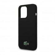 Lacoste Croc Logo Liquid Silicone MagSafe Case - дизайнерски силиконов калъф с MagSafe за iPhone 15 Pro (черен)  4