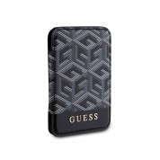 Guess G Cube Magnetic Cardslot Wallet - кожен портфейл (джоб) за прикрепяне към iPhone с MagSafe (черен) 1
