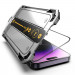 Mobile Origin Screen Guard Full Cover Tempered Glass - стъклено защитно покритие за дисплея на iPhone 14 Pro (черен-прозрачен) 8