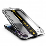 Mobile Origin Screen Guard Full Cover Tempered Glass - стъклено защитно покритие за дисплея на iPhone 14 Pro (черен-прозрачен) 2