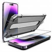 Mobile Origin Screen Guard Full Cover Tempered Glass - стъклено защитно покритие за дисплея на iPhone 14 Pro (черен-прозрачен) 10
