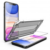 Mobile Origin Screen Guard Full Cover Tempered Glass - стъклено защитно покритие за дисплея на iPhone 11, iPhone XR (черен-прозрачен) 3