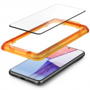 Spigen Glass.Tr Align Master Full Cover Tempered Glass - калено стъклено защитно покритие за целия дисплей на Google Pixel 8 (черен-прозрачен) 4