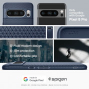 Spigen Liquid Air Case - силиконов (TPU) калъф с висока степен на защита за Google Pixel 8 Pro (син) 13