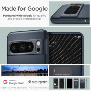 Spigen Thin Fit Case - качествен тънък матиран кейс за Google Pixel 8 Pro (тъмносин) 16